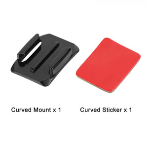 Flat Curved Adhesive Mounts Sticker Mount for GoPro Hero 8 Black 7 6 5 Xiaomi Yi 4K Mijia SJCAM Action Camera Go Pro Accessories