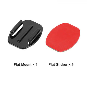 Flat Curved Adhesive Mounts Sticker Mount for GoPro Hero 8 Black 7 6 5 Xiaomi Yi 4K Mijia SJCAM Action Camera Go Pro Accessories