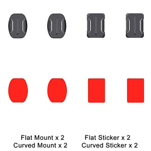 Flat Curved Adhesive Mounts Sticker Mount for GoPro Hero 8 Black 7 6 5 Xiaomi Yi 4K Mijia SJCAM Action Camera Go Pro Accessories