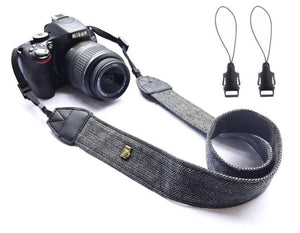 Foleto Universal Adjustable Camera Shoulder Neck Strap Cotton Leather Belt For Nikon Canon DSLR Cameras Strap Accessories Part