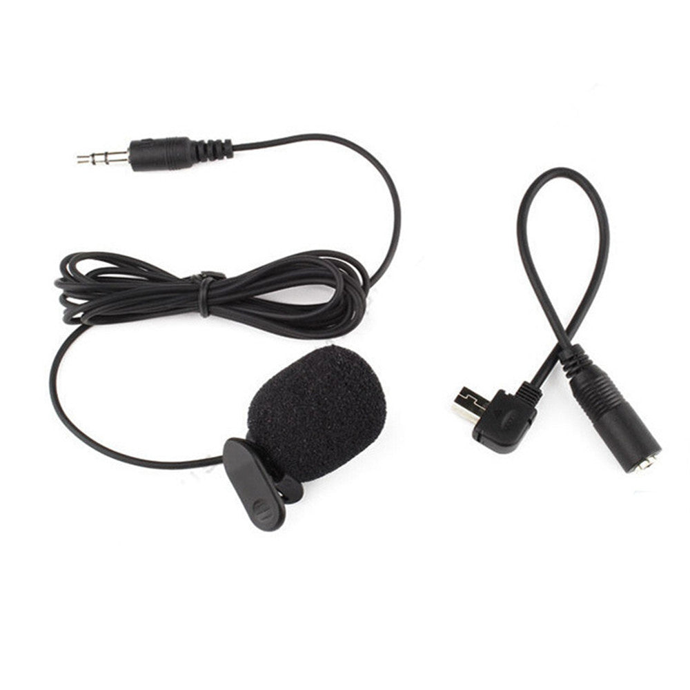 Stereo Microphone with 3.5mm Mic Adapter Clip External Mic for Gopro Hero3/3+/4