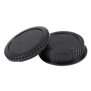 Camera Body Cap and Rear Lens Cover Cap for Canon EOS Camera Accessories Tools