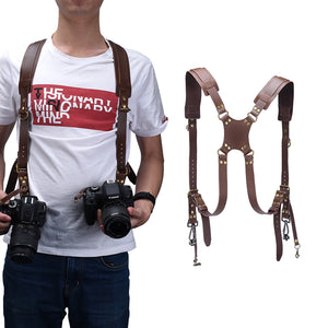 Digital Camera Strap Leather DSLR Strap Double Shoulder Strap Photography Accessories Camera Harness peak design Strap