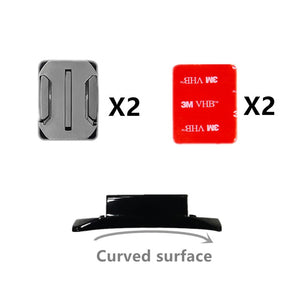 4 PCS Flat Curved Mount Set Sticker 3M Adhesive for Gopro Hero 10 9 8 7 6 5 4 Yi 4K Action Camera For Go pro Accessories GP10