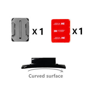 4 PCS Flat Curved Mount Set Sticker 3M Adhesive for Gopro Hero 10 9 8 7 6 5 4 Yi 4K Action Camera For Go pro Accessories GP10