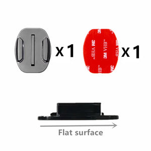 4 PCS Flat Curved Mount Set Sticker 3M Adhesive for Gopro Hero 10 9 8 7 6 5 4 Yi 4K Action Camera For Go pro Accessories GP10