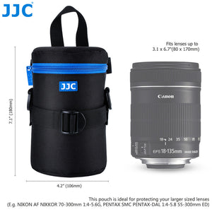 JJC Luxury Camera Lens Bag Pouch Case for Canon Lens Nikon Sony Olympus Fuji DSLR Photography Accessories Shoulder Bag Backpack