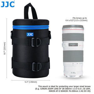 JJC Luxury Camera Lens Bag Pouch Case for Canon Lens Nikon Sony Olympus Fuji DSLR Photography Accessories Shoulder Bag Backpack