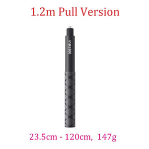 Insta360 ONE X2 Invisible Selfie Stick For GO 2 / ONE RS / R 70cm 1.2m Carbon Fiber Extension Rod Insta 360 ONE X 2 Accessory